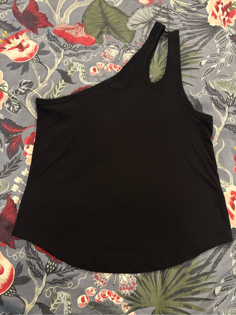 Old Navy Black One-Shoulder Tank